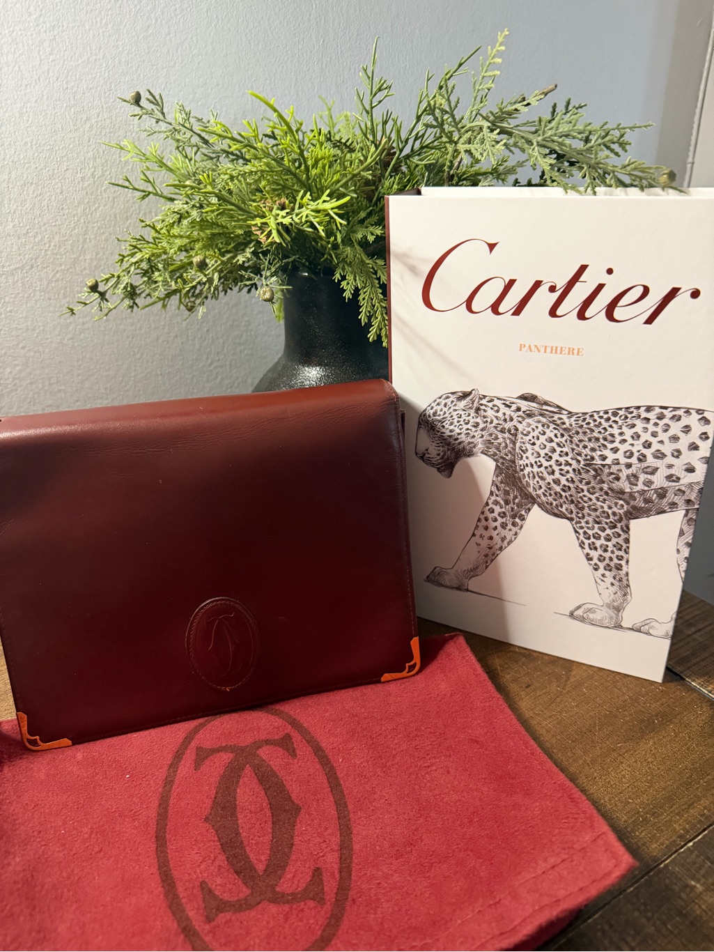 Cartier Mast De Cartier Bordeaux Clutch